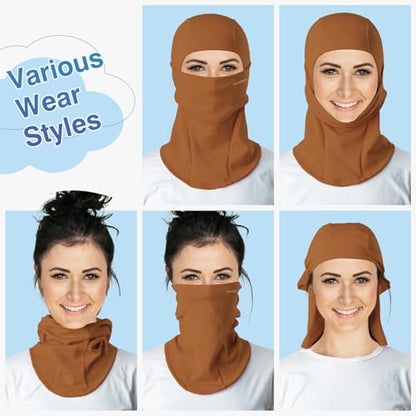 ROCKBROS Ski Mask Balaclava Cold Weather Scarf Thermal Winter Neck - color: Brown