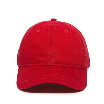 Cat Baseball Cap Embroidered Cotton Adjustable Dad Hat - color: Red