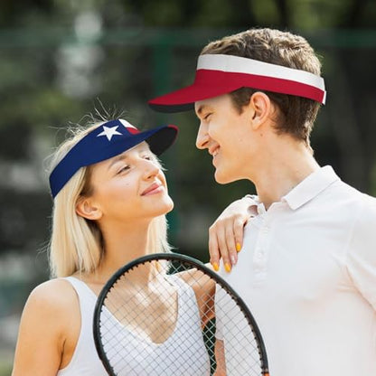 Stylish Visor Cap, Adjustable Lightweight Sun Hat for Men Women Teens - Sports, Beach, Golf, Tennis - color: Texas 2