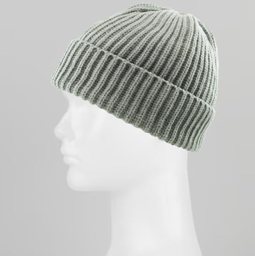 KBETHOS Ribbed Knit Tie Dye Cuffed Beanie Thick Winter Ski Hat Skully Winter Warm Mens Womens Unisex - color: Light Gray