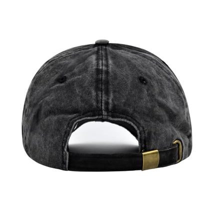 YuMENo American Flag Baseball Cap for Men Women Adjustable Distressed Embroidered USA Dad Hat - color: Washed Grey
