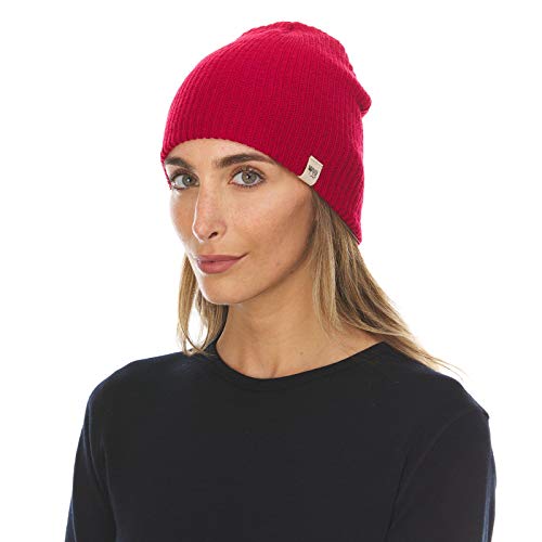Minus33 Merino Wool Everyday Knit Wool Beanie - color: True Red