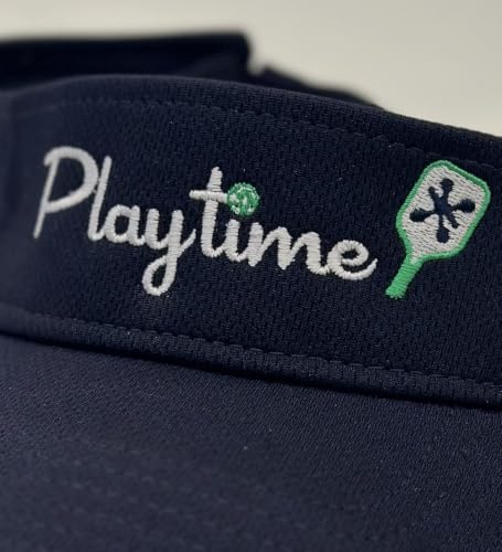 Playtime Pickleball Embroidered Navy Visor Women's
