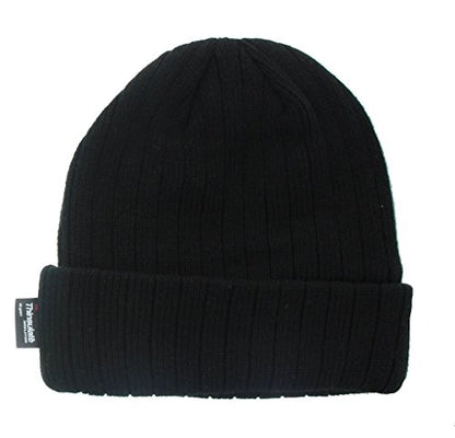 Milani Thinsulate 40 Gram Windchill Insulated Winter Cold Weather Beanie Skull Cap - color: Black
