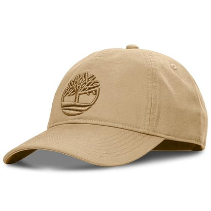 Timberland Soundview Baseball Cap for Boys 7-14, Cotton Canvas, Adjustable, Lightweight & Durable, One Size - color: Tan