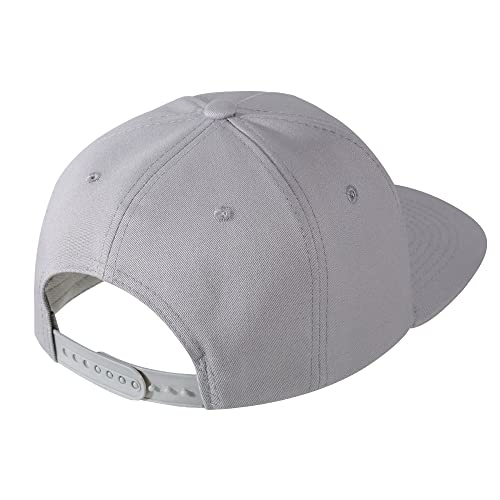 UALON Baseball Cap, Snapback Trucker Hat for Men & Women with American Flag and Adjustable, Breathable Mesh, Flat Bill Hats - color: Gray