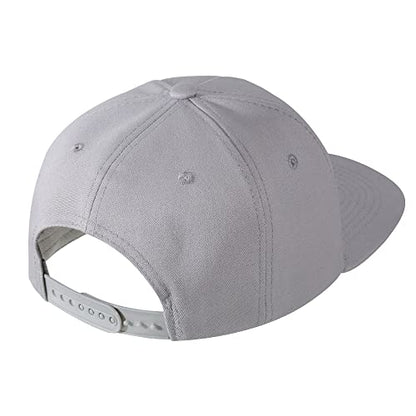 UALON Baseball Cap, Snapback Trucker Hat for Men & Women with American Flag and Adjustable, Breathable Mesh, Flat Bill Hats - color: Gray