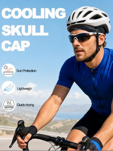 Cooling Skull Caps Helmet Liner Hard Hat Sweat Liner Motorcycle Cycling Cap - color: 6pcs Flag Style