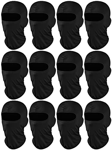 Geyoga 12 Pcs Ski Mask Balaclava Full - color: Black