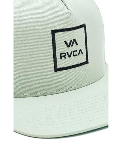 RVCA Men's VA All The Way Trucker Hat - color: Light Olive