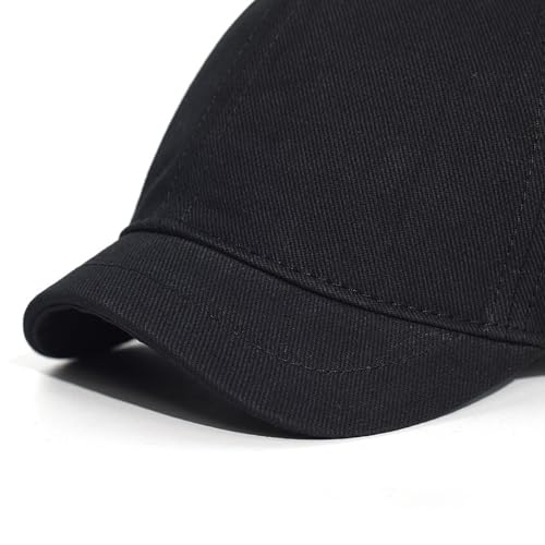 Men's Short Brim Baseball Cap Quick Dry Lightweight Breathable Adjustable Unstructured Dad Hat - color: Grey