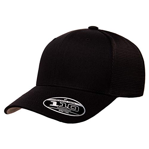 Flexfit Men's one_Size Trucker Cap, Black, Alpha