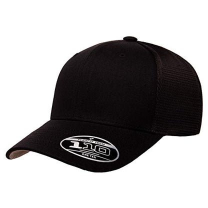 Flexfit Men's one_Size Trucker Cap, Black, Alpha