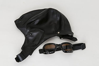 Jacobson Hat Company Men's Aviator Hat and Goggles