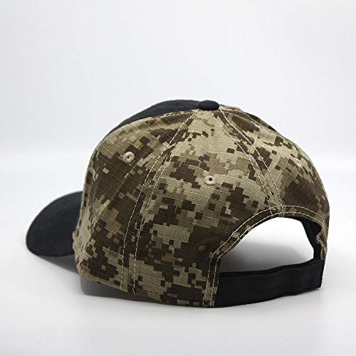 Heavy Washed Coated Canvas Wax-Look Adjustable Low Profile Men Women Baseball Cap - color: Black/Dark Khaki