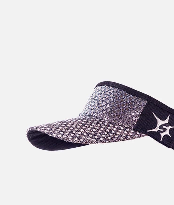 Sparkle Headsweats Running Visor - color: Gunmetal