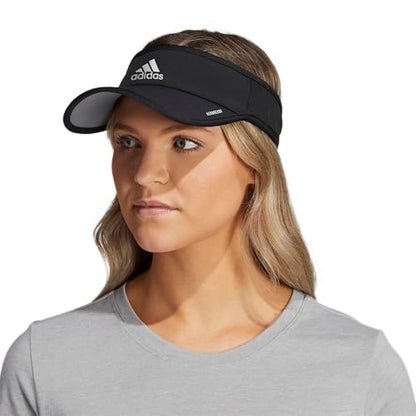 adidas Womens Superlite 3 Visor Casual - Black - color: Black/Silver Reflective/3