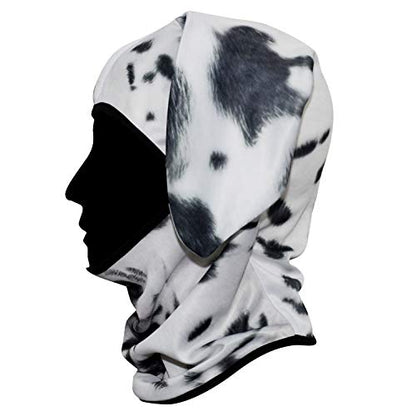 WTACTFUL 3D Animal Ears Balaclava, Breathable Face Mask for Halloween - color: Dalmatian Mss-02