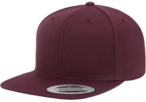 Flexfit Unisex Adult Yp Classics Premium Snapback Cap – 2-Tone - color: Maroon