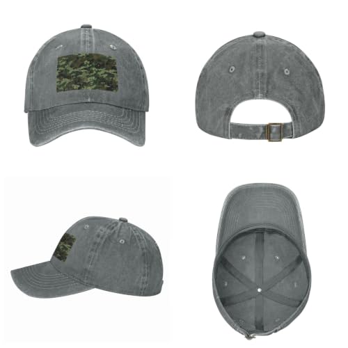 Vintage Washed Baseball Cap for Men Women Adjustable Golf Dad Hat Black - color: Gray