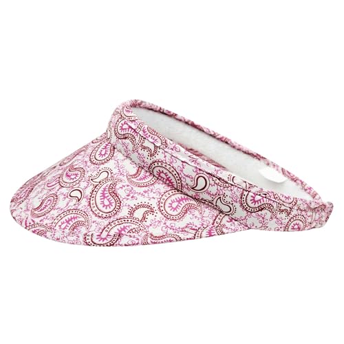 Cotton Visor Hat Women Men Clip-on Visors Hats Adjustable Outdoor Sports Golf Beach Wide Brim Sun Cap - color: Multipleb-pink