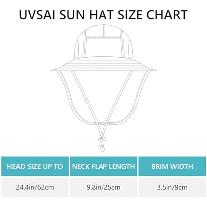UPF 50+ Foldable Sun Hats Wide Brim with Large Neck Flap for Men Women UV Protection Gardening Fishing Beach Hat - color: Green