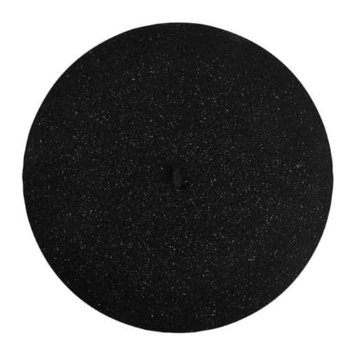 Laulhere Heritage Classiques Authentique Traditional French Wool Beret - color: Black Glitter