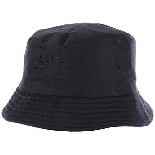 BYOS Unisex Trendy Reversible Lightweight Printed Bucket Hat Packable Outdoor - color: Vintage Flowr Navy