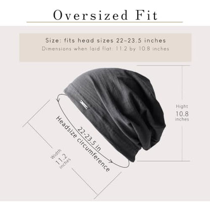 CHARM Cotton Summer Beanie for Men & Women - color: Dark Gray