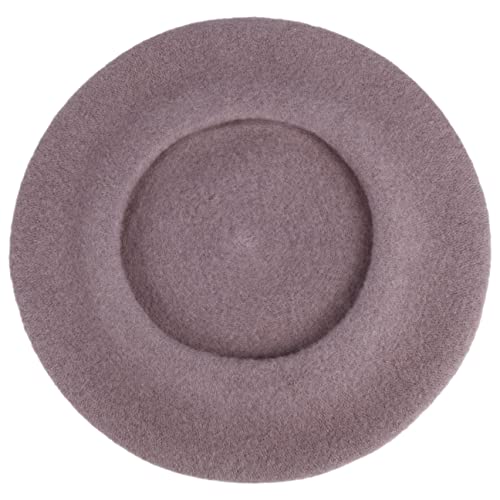 Women's Beret Cashmere Wool French Hat Made in EU Women Autumn Winter - color: Oldrose, size: 6 7/8
