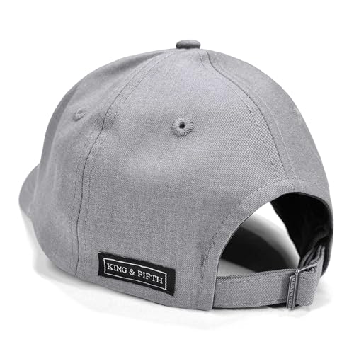 Gym Baseball Hats for Men by King & Fifth, Workout Hat, Low Profile Caps - color: Dove Grey Menswear, size: Large-X-Large
