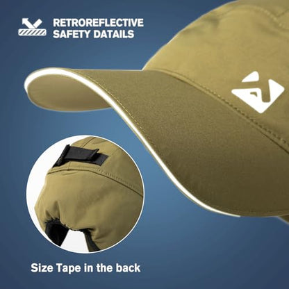 TOP-EX Oversize XL XXL Men's Waterproof Winter Baseball Cap Fleece Earflap Trapper Hat for Cold Weather Large Heads - color: Green, size: X-Large-XX-Large