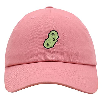 JPAK Pickle Premium Dad Hat Embroidered Cotton Baseball Cap Dill Juice - color: Coral Silk