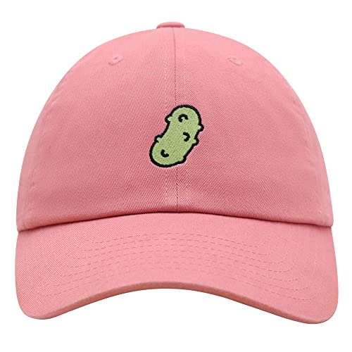 JPAK Pickle Premium Dad Hat Embroidered Cotton Baseball Cap Dill Juice - color: Coral Silk