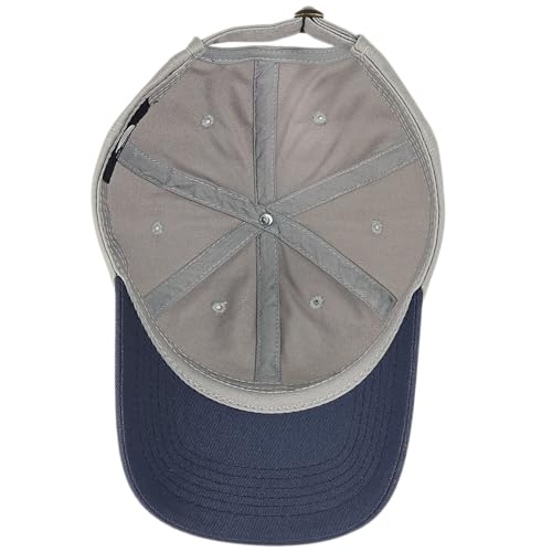 E BY ELIDAN Two Tone Dad Hat, Low Profile Baseball Cap - color: Grey Navy