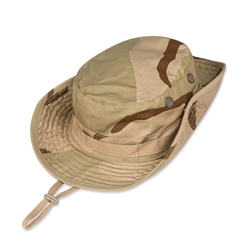 Sun Hats for Men Women Bucket Hat UPF 50+ Boonie Fishing Safari Hat - color: Sansha Camo