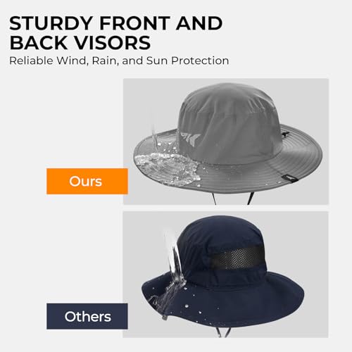KastKing Sol Armis UPF 50 Boonie Hat for Sun Protection,Men Women - color: Formal Gray
