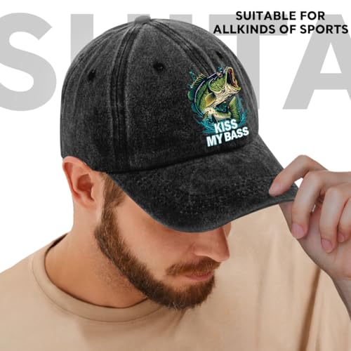 Fishing Adjustable Cotton Baseball Cap, Funny Trucker Hat Gift for Men Women Grandpa Dad Fishing Lover Fisherman - color: C