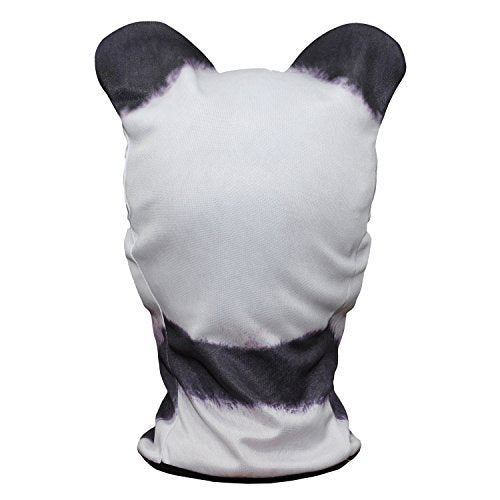 WTACTFUL 3D Animal Ears Balaclava, Breathable Face Mask for Halloween - color: Panda Meb-01