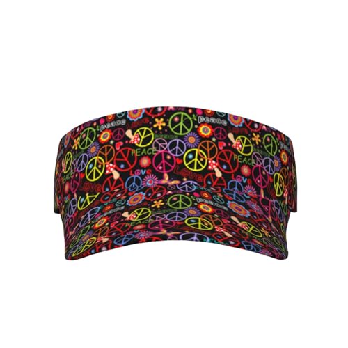 Wide Brim Sun Visor Hat - color: Black