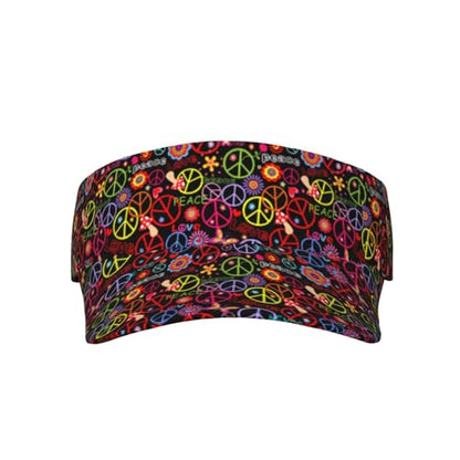 Wide Brim Sun Visor Hat - color: Black