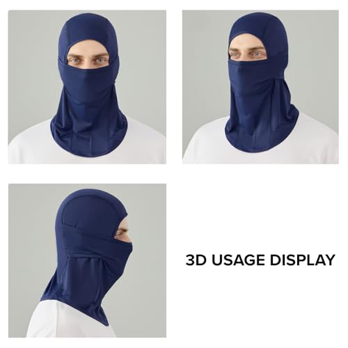 Balaclava Ski Mask Summer Cooling Face Cover Lightweight Shiesty Mask for Men Women UV Protector Unisex Motorcycle - color: Gray - Hinged