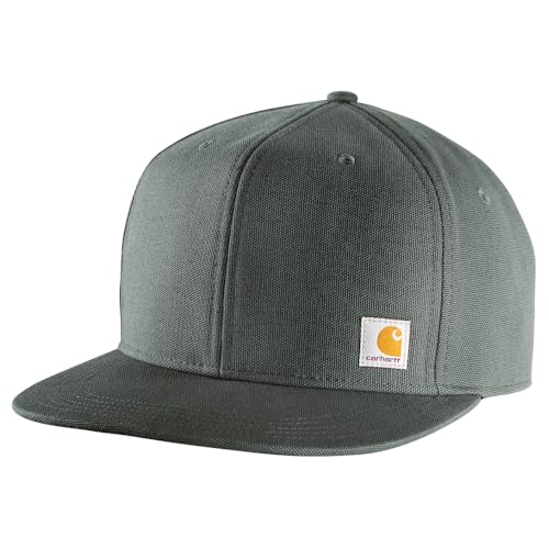 Carhartt Men's Firm Duck Flat Brim Cap - color: Gravel