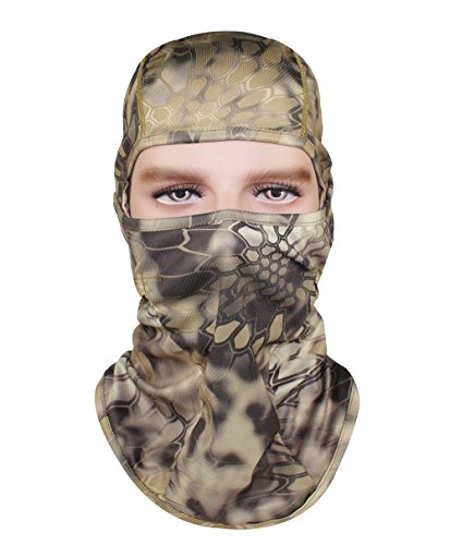 GANWAY Windproof Cap Tactic CS Motorcycle Mask Sunscreen Hat Ski Balaclava Headgear - color: Khaki