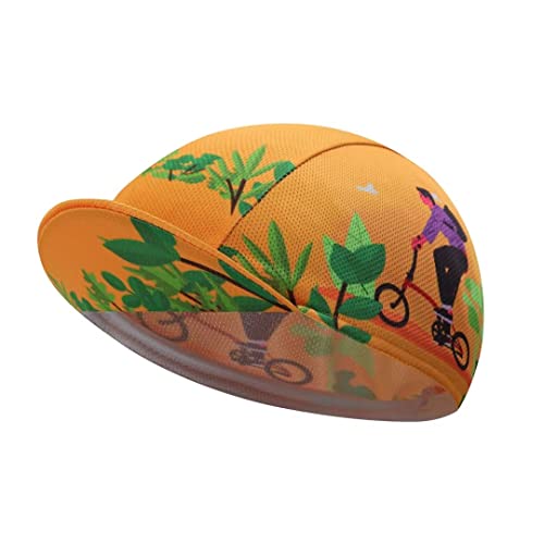 Funny Cycling Cap - Polyester Skull Cycling Hat-Under Helmet -Cartoon Cycling Helmet Liner Breathable&Sweat Uptake - color: Fuu-aa