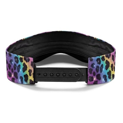 Cool Styles Sun Visor Hats 21.65~23.62 inches Adjustable Open-Top caps Quick-Dry Visor Cap - color: Colorful Leopard Print