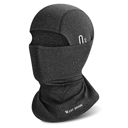 West Biking Balaclava Ski Mask Warm Face Mask for Cold Weather Lightweight Windproof Thermal Winter Scarf Face Mask Men Wome - color: Grey-1
