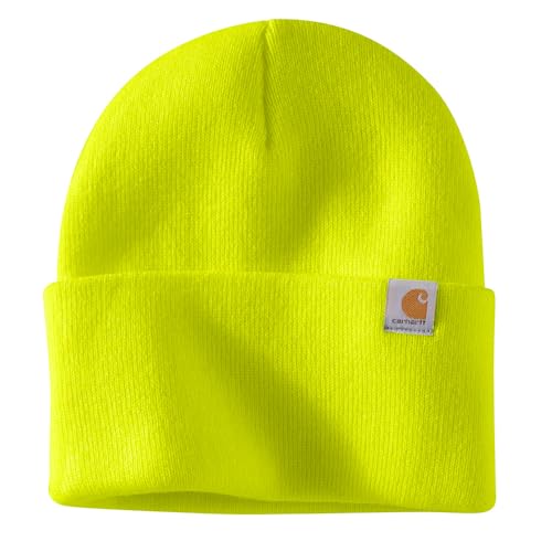 Carhartt Men's Knit Cuffed Beanie 104597 - color: Brite Lime
