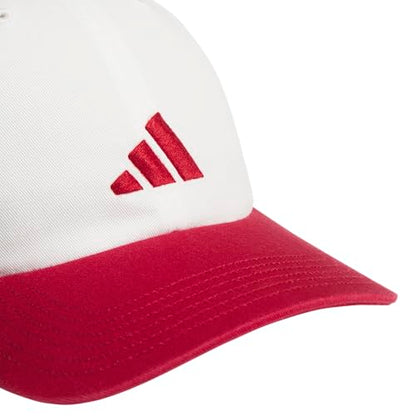 adidas Men's Ultimate Hat Baseball Cap - color: Off White/Active Maroon/3