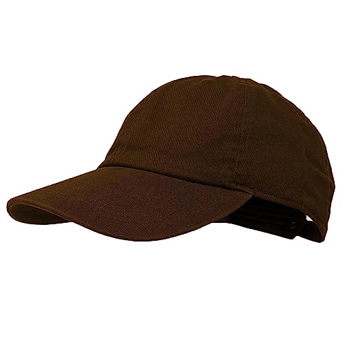 Glory Max 100% Cotton Baseball Cap Classic Plain Low Profile Golf Dad Hat Buckle Adjustable - color: Coffee